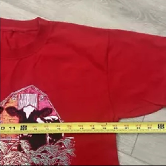 Vintage 1990s Medium Holstein Cows Short Sleeve Graphic Print Tee New Hampshire - Picture 3 of 7